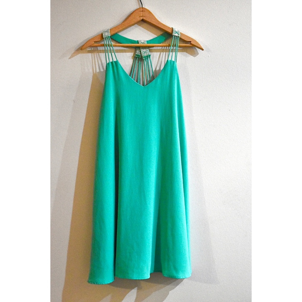 She and Sky Green Dress